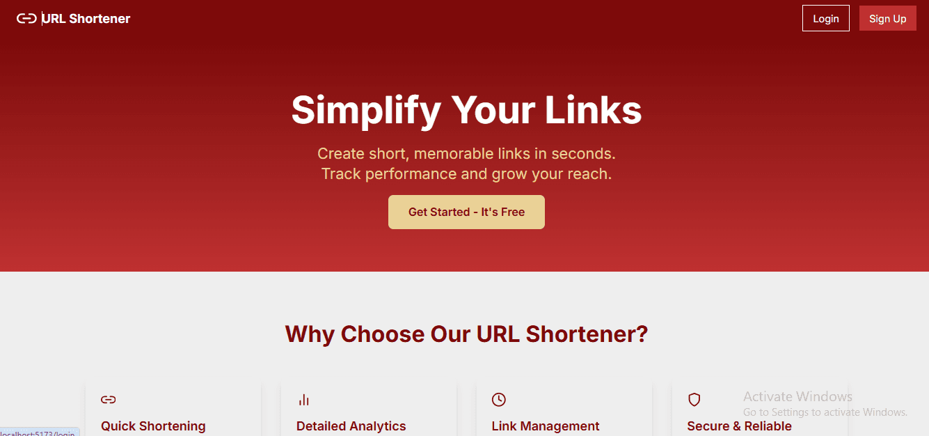 Linkify - URL Shortener Application